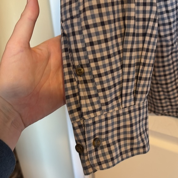 Eddie Bauer men’s gray long sleeve button down shirt size large - Picture 5 of 8